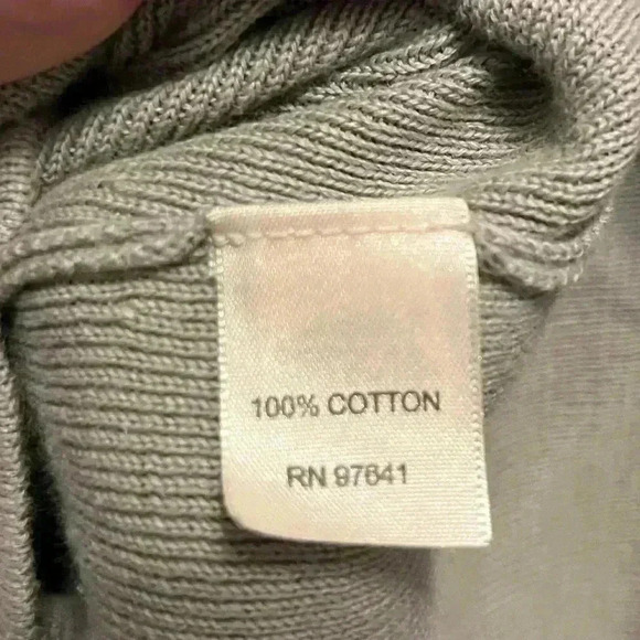 J. Jill Sage Green Over Lapping V Neck Long Sleeve Sweater Size Large - Picture 5 of 6